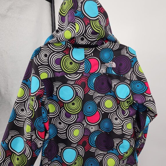 The North Face Girls XL 18 Jacket Multicolor Hooded Polyester Outdoor Coat - Picture 8 of 9